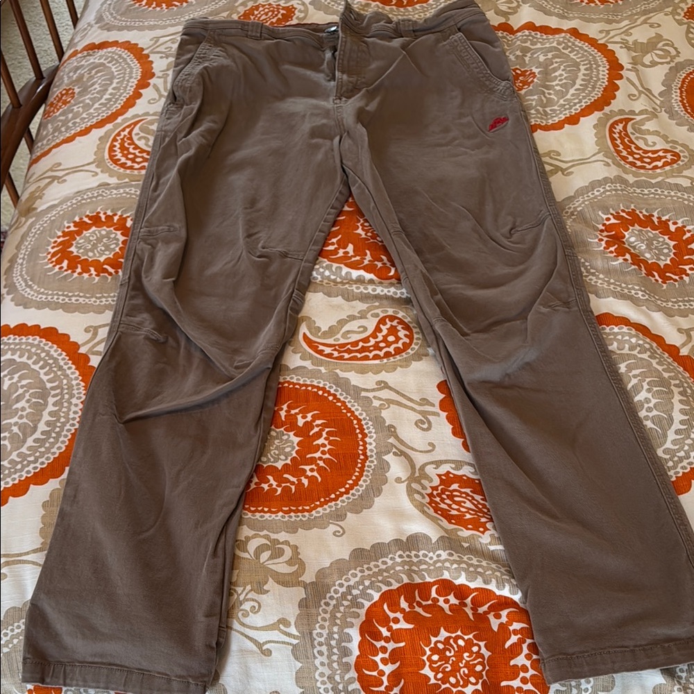Eastern Mountain Sports Brown Chinos Straight-Leg